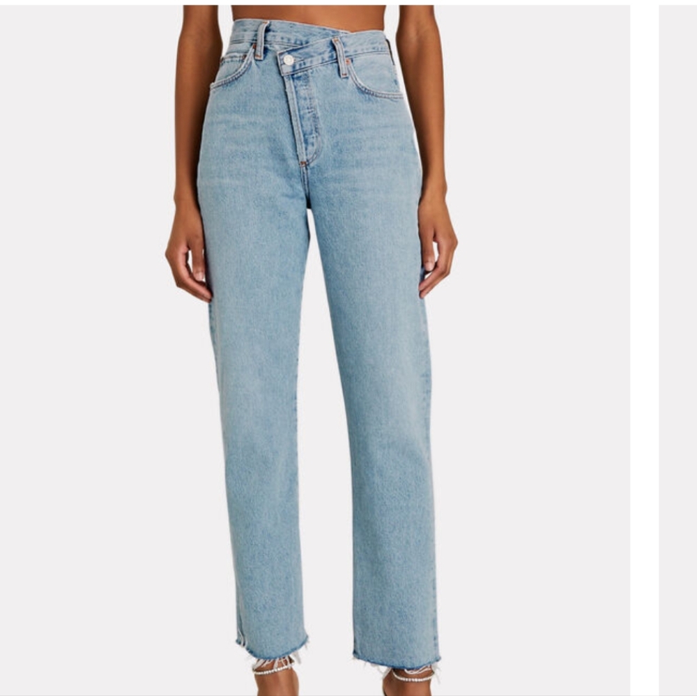 Agolde Light Blue Straight Leg Jeans